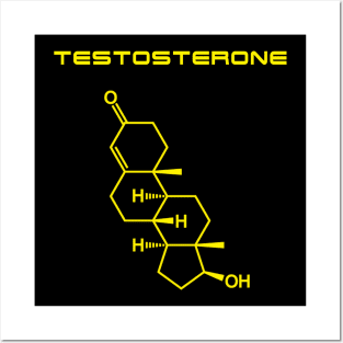 Testosterone - Yellow Posters and Art